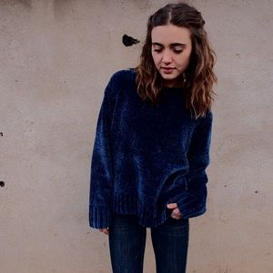 NWOT Nordstrom BNCI Blanc Noir Chenille Pullover